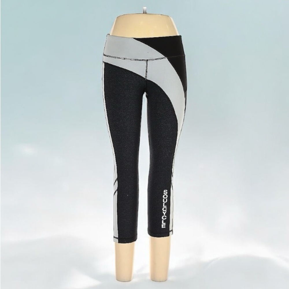 SoulCycle Active Pants Black White Small